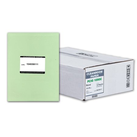 PURE IMAGE Pure Image Poly Cleanroom Paper, 8.5x11, Green 22lb, 250 sheets /ream, 10 reams p/PK PCIG 1090C